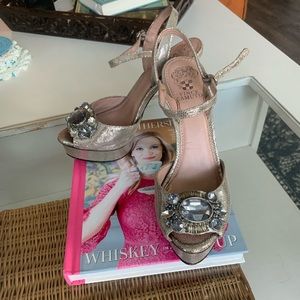 Vince Camuto Gatsby Style Jeweled Stilettos